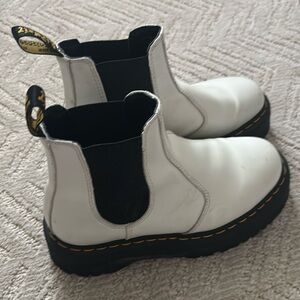 white platform doc martens!!!